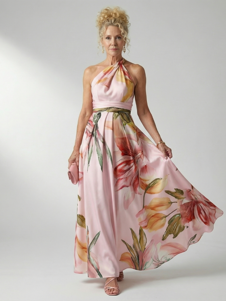 Amiel | Vestido maxi floral ligero