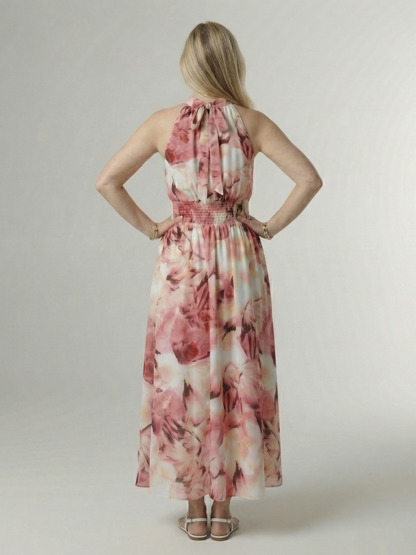 Silin | Vestido midi de cebra con halter