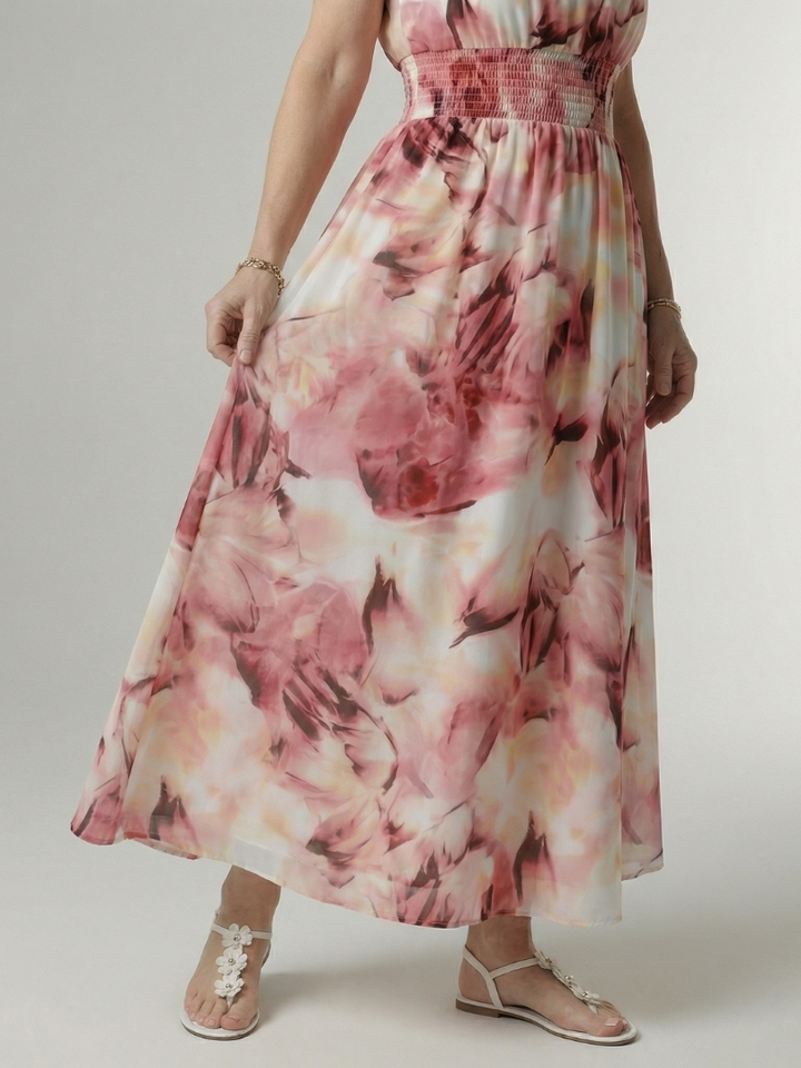 Silin | Vestido midi de cebra con halter