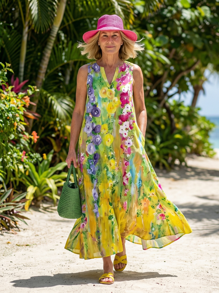 Avira | Vestido largo Light Flow