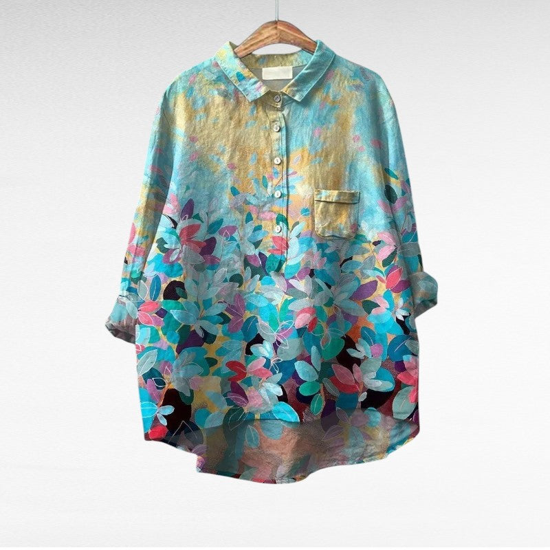 Aurora | Blusa de lino elegante para el verano