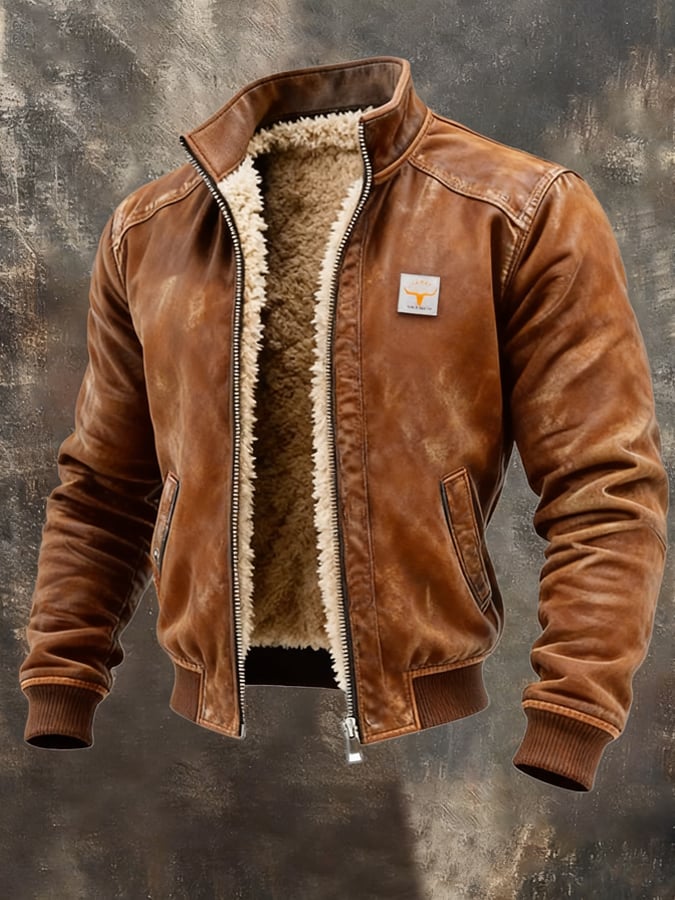 Oliwier | Chaqueta de Ante con Estructura