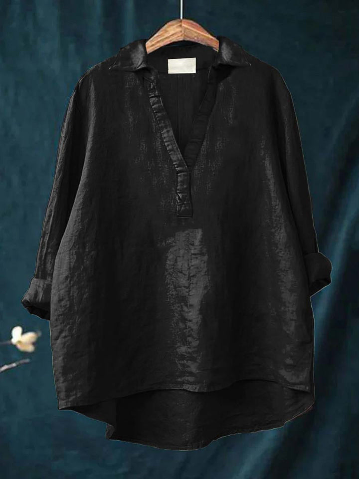 Andrea | Blusa de Lino Elegante para el Verano