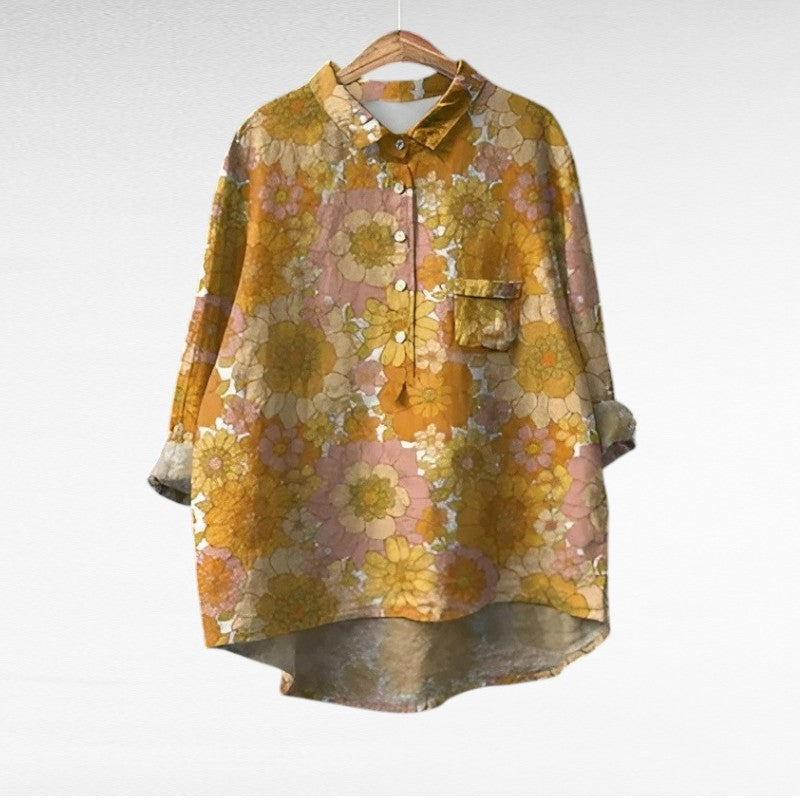 Noemi | Blusa de Lino Elegante para el Verano