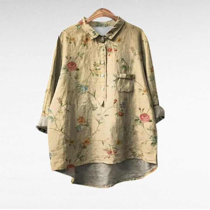 Noemi | Blusa de Lino Elegante para el Verano