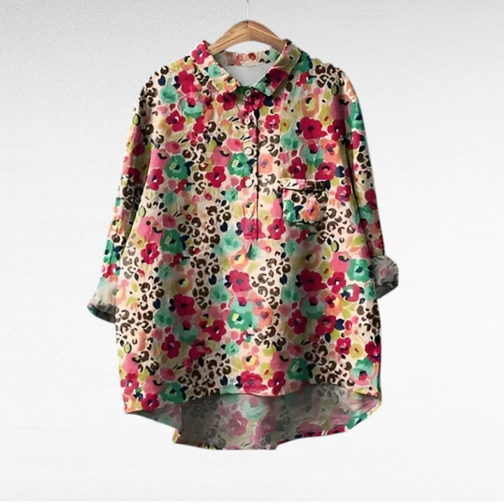 Noemi | Blusa de Lino Elegante para el Verano