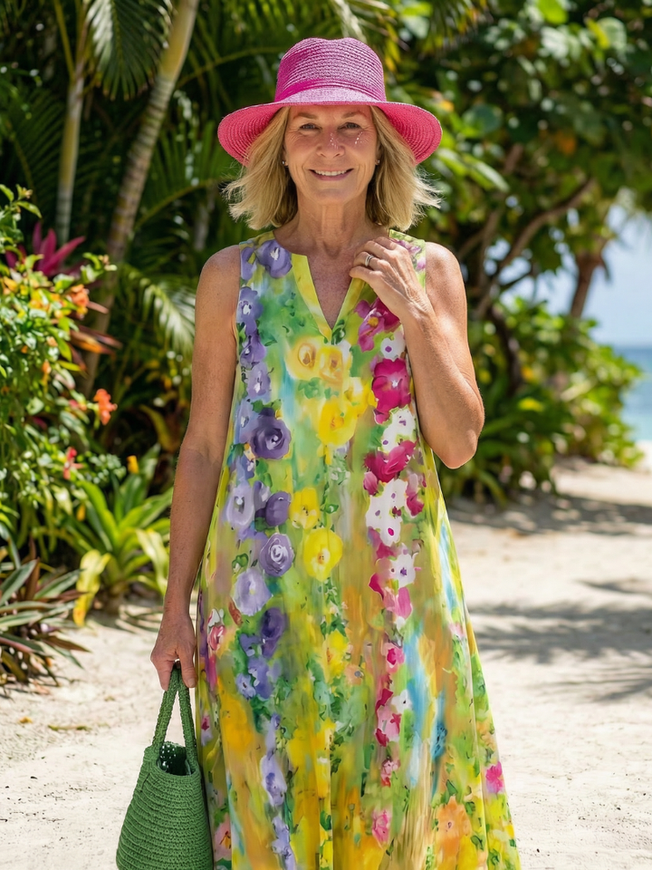 Avira | Vestido largo Light Flow