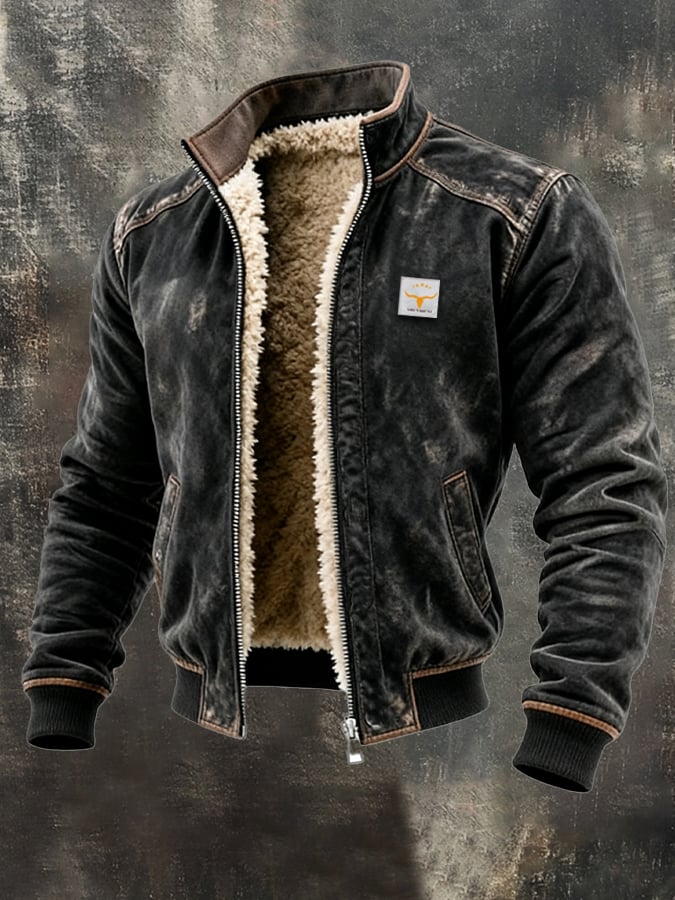 Oliwier | Chaqueta de Ante con Estructura