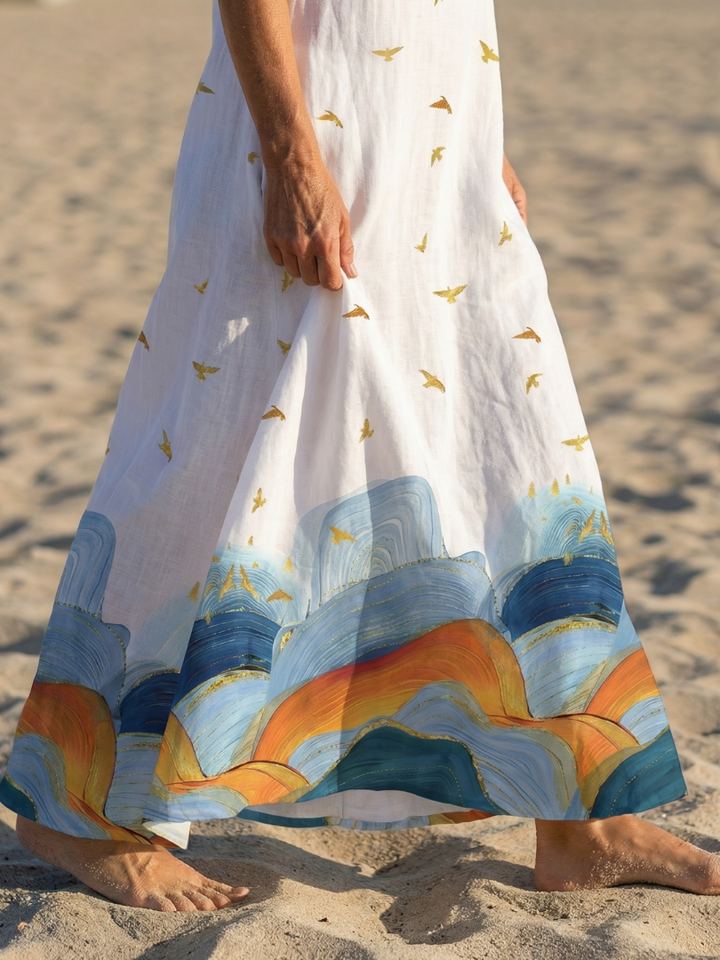 Caelia | Vestido maxi Calm Line