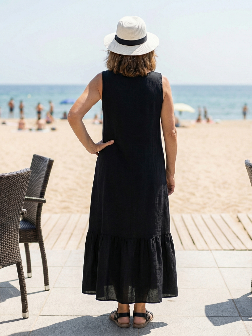 Ismera | Vestido midi sin mangas
