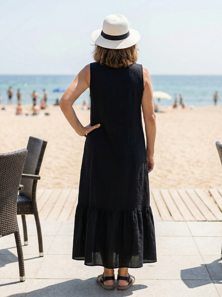 Ismera | Vestido midi sin mangas