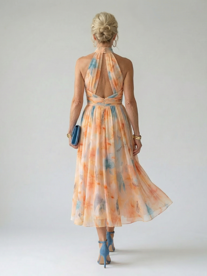 Elin | Vestido midi suave con halter