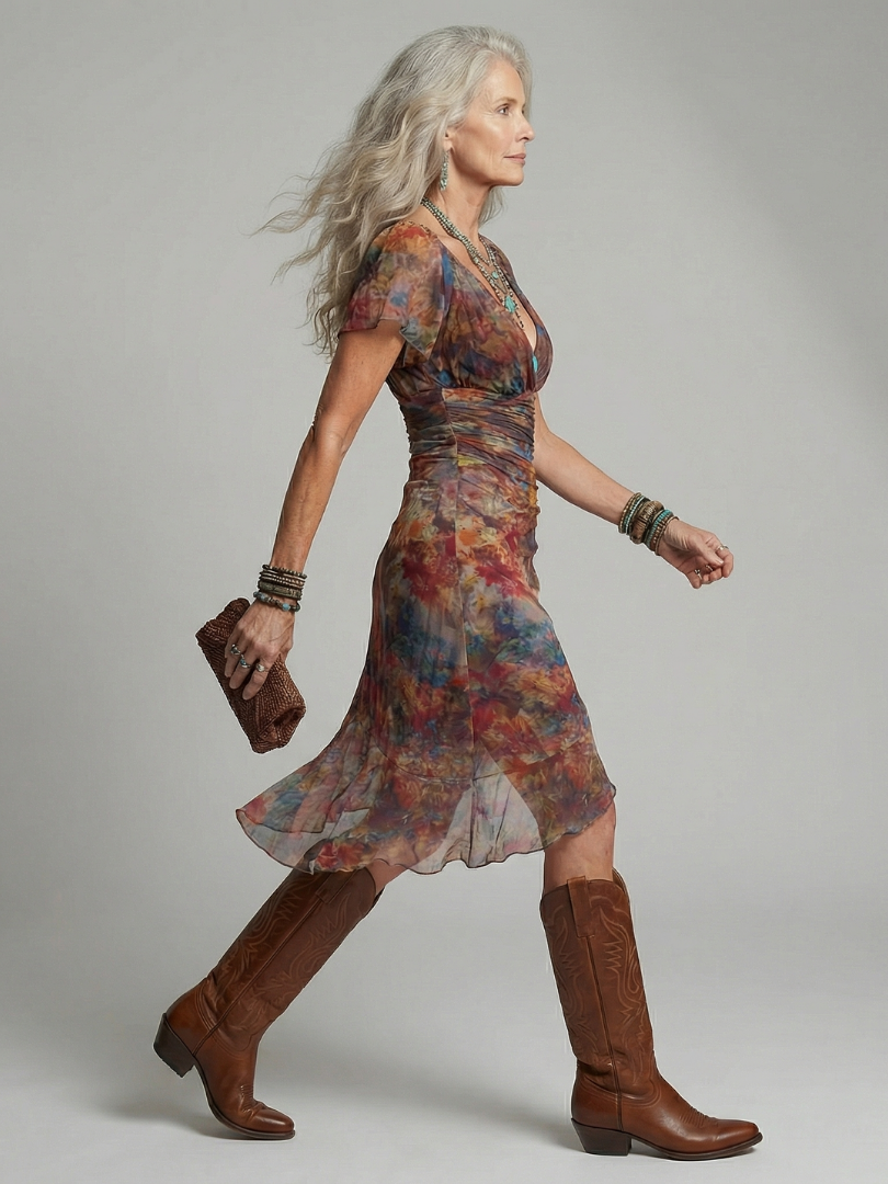 Aeris | Vestido midi silencioso con halter