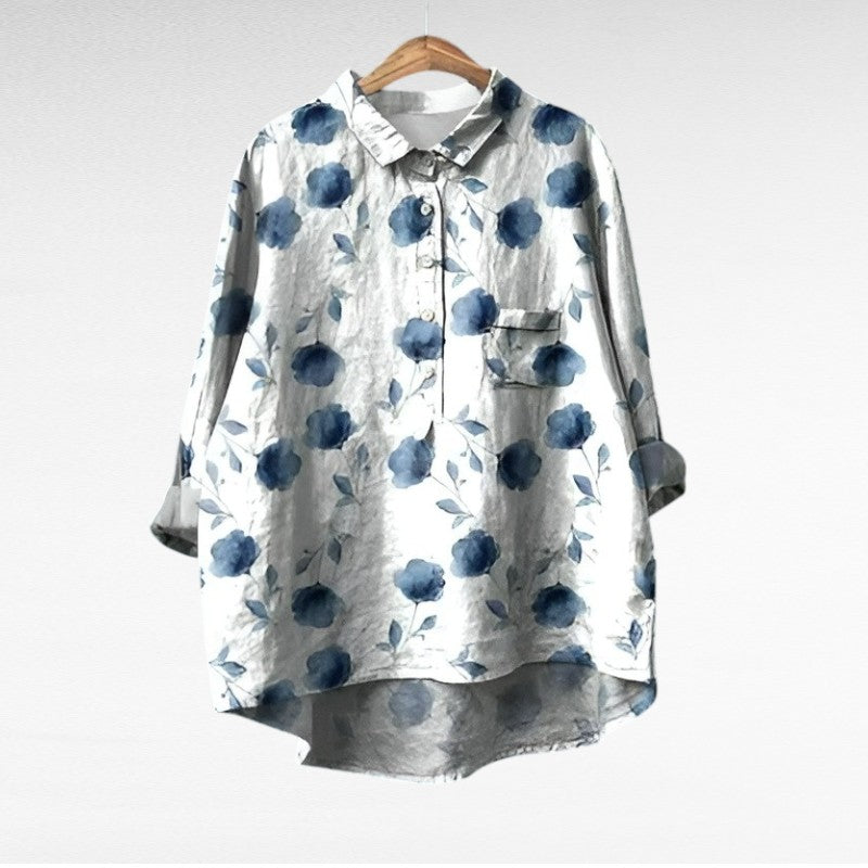 Kamil | Blusa de Lino Elegante de Verano
