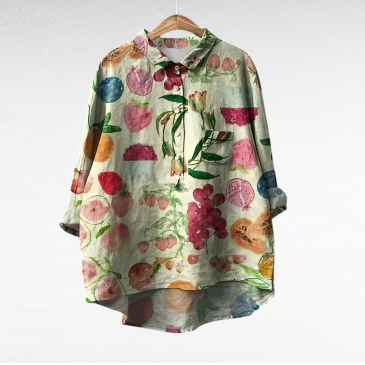 Kamil | Blusa de Lino Elegante de Verano