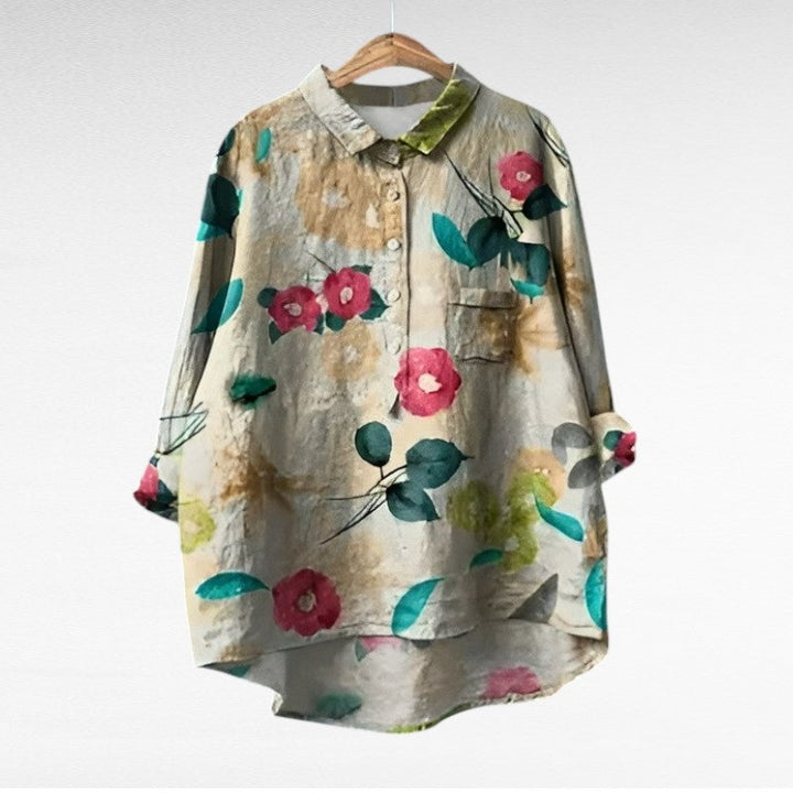 Kamil | Blusa de Lino Elegante de Verano