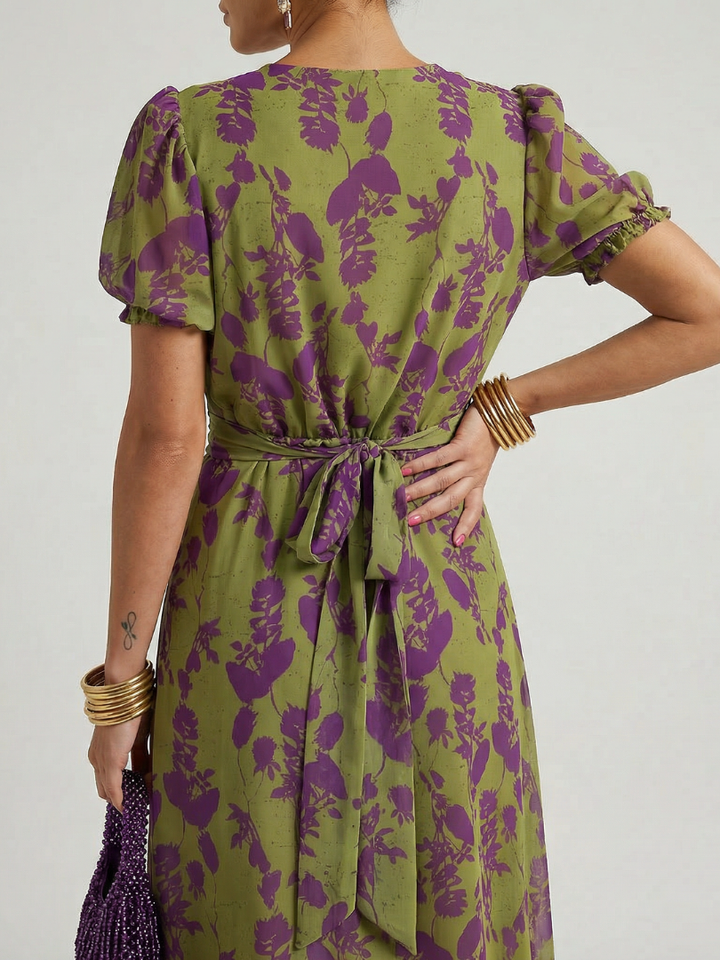 Virel | Vestido midi floral relajante