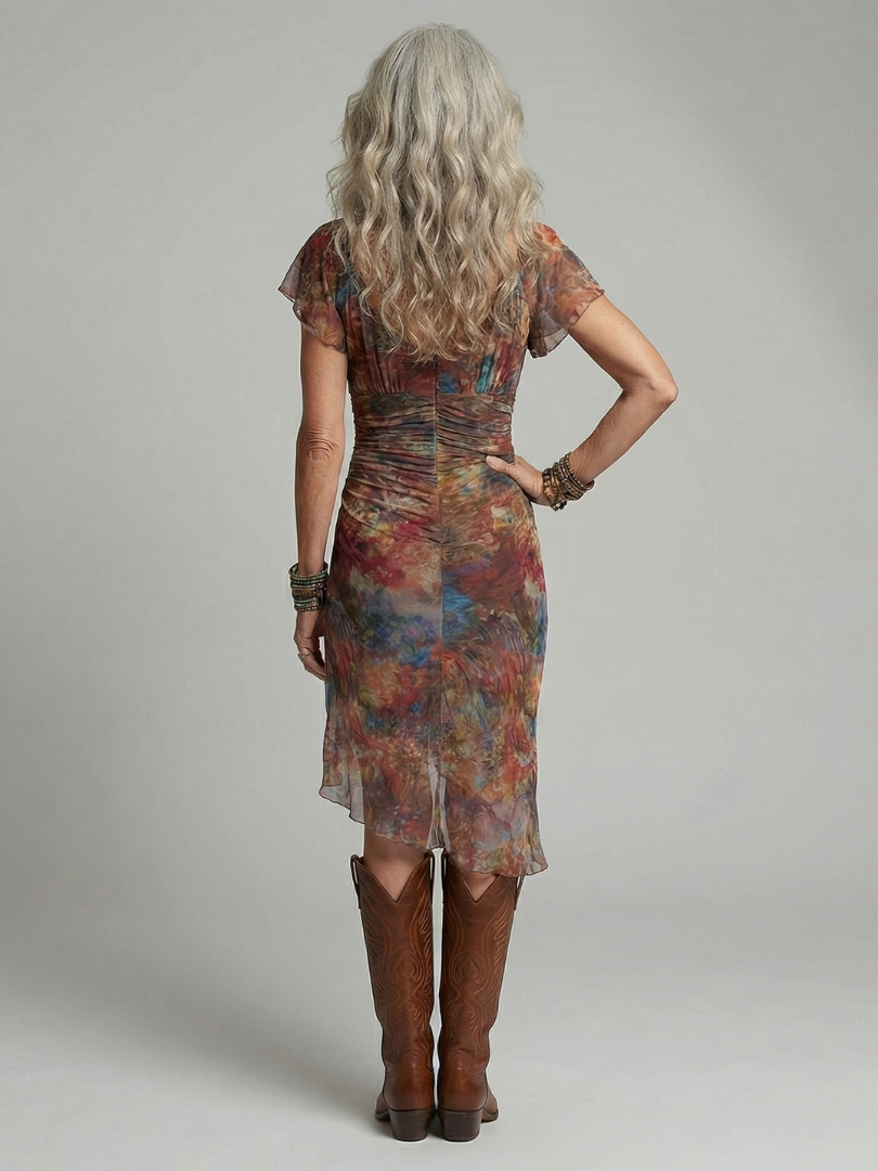 Aeris | Vestido midi silencioso con halter