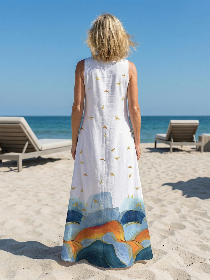 Caelia | Vestido maxi Calm Line