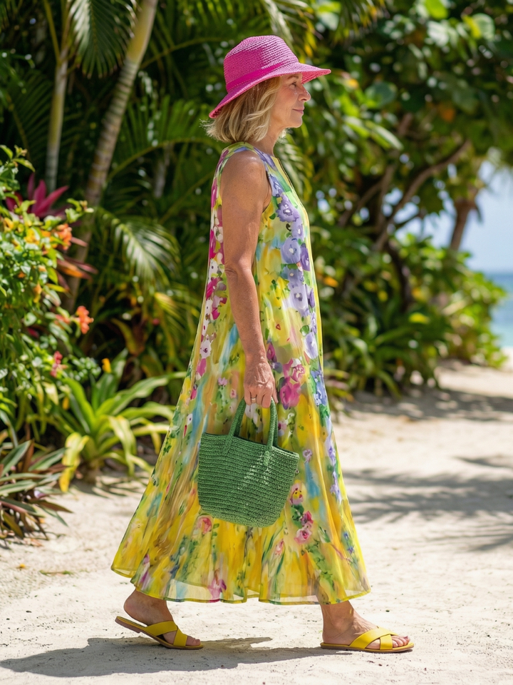 Avira | Vestido largo Light Flow