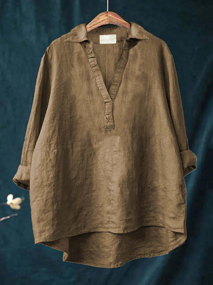 Andrea | Blusa de Lino Elegante para el Verano