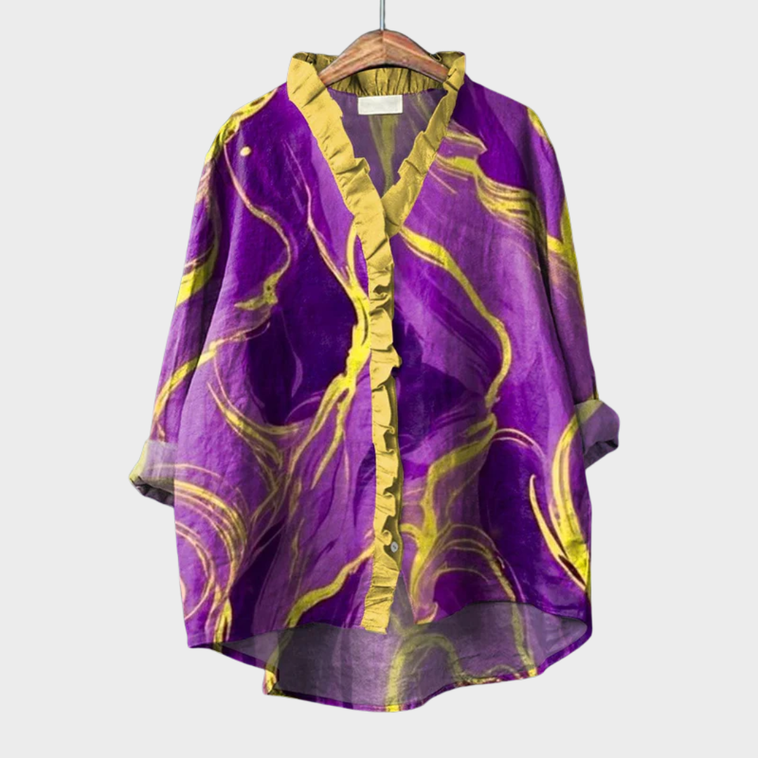 Boni | Blusa de Verano Elegante de Tela de Lino