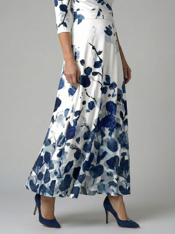 Celine | Vestido midi con escote cruzado