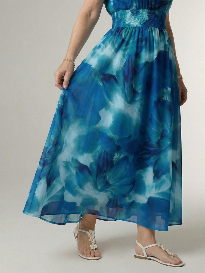 Silin | Vestido midi de cebra con halter