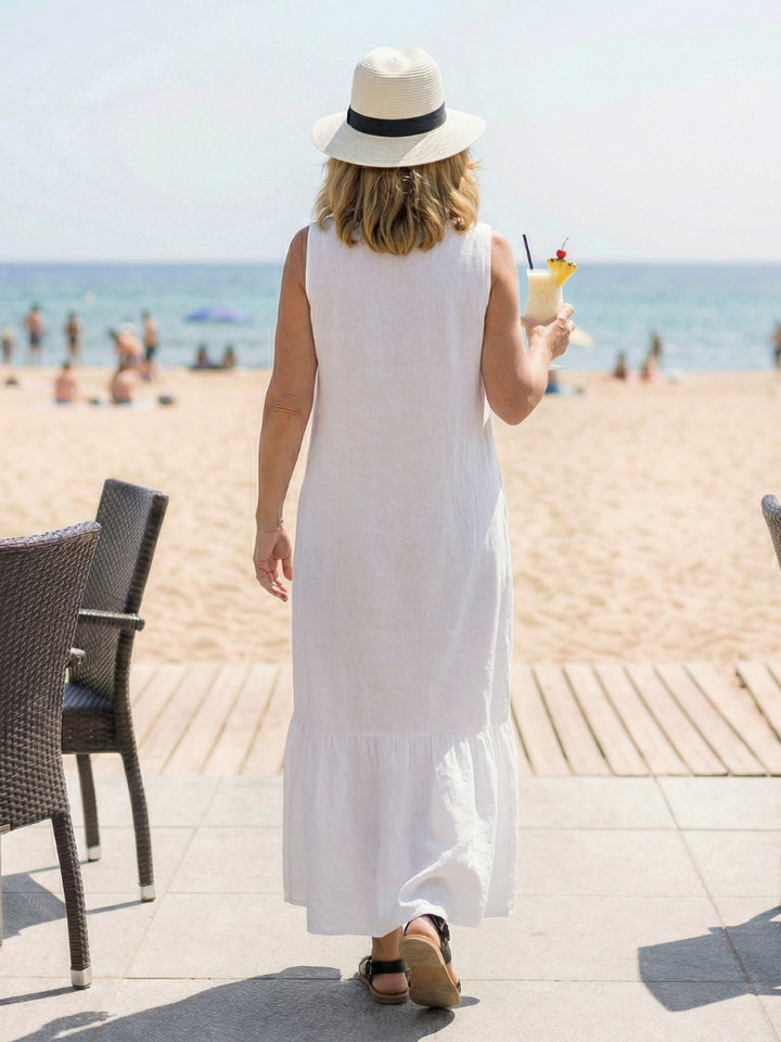 Ismera | Vestido midi sin mangas