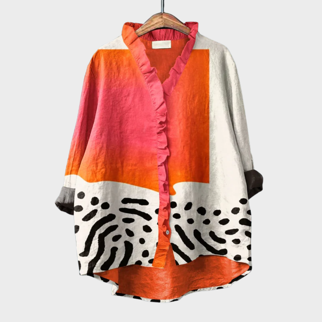 Melinda | Blusa de Lino Elegante para el Verano