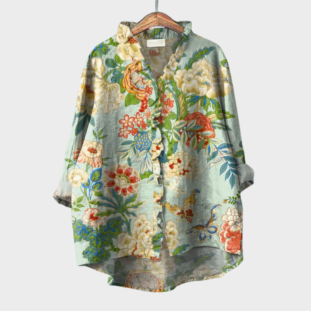 Gracia | Blusa de Lino Elegante para el Verano