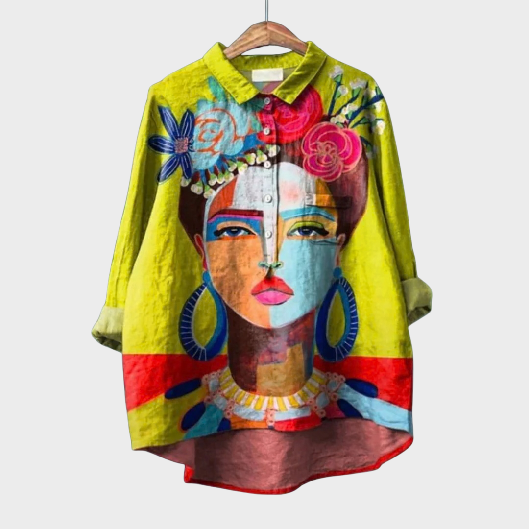 Amelia | Blusa de Lino Elegante de Verano