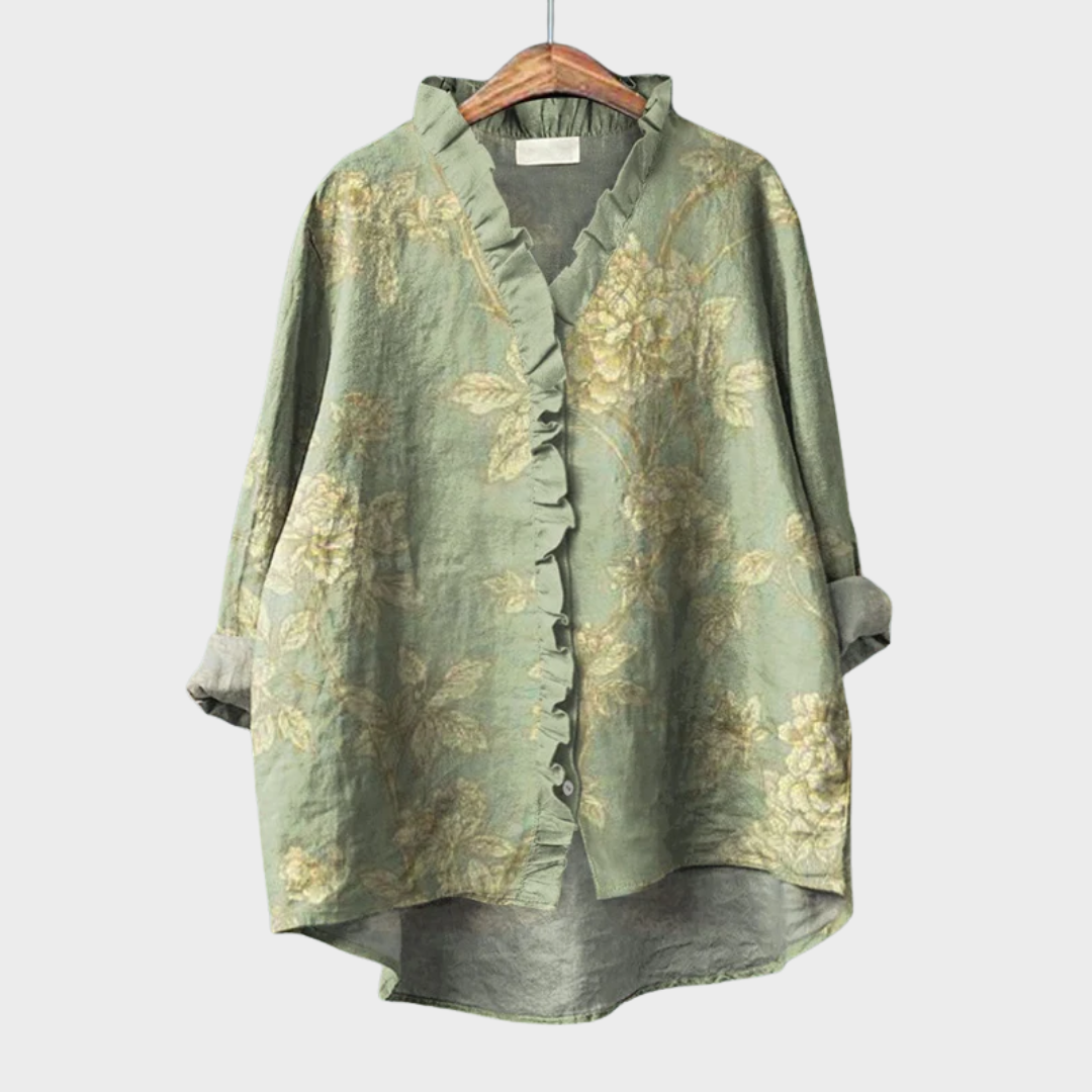 Rozalinda | Blusa de lino elegante para el verano