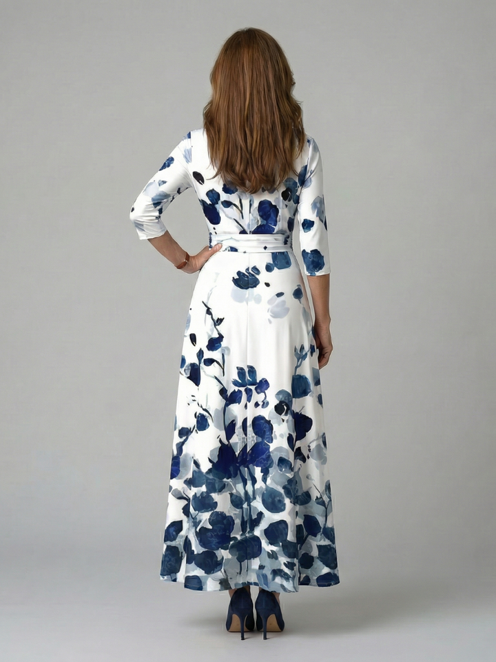Celine | Vestido midi con escote cruzado