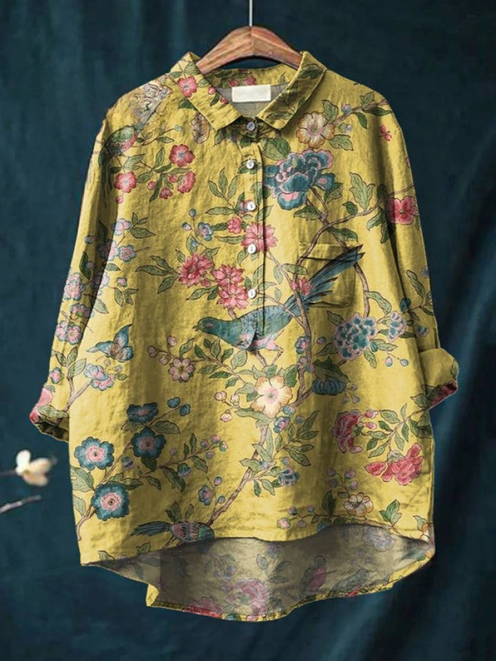 Lina | Camisa Bordada Colorida y Vibrante