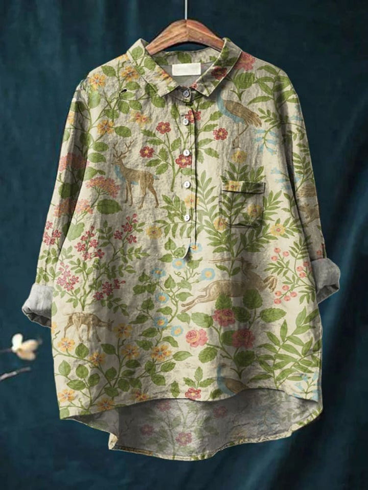 Olivia | Camisa Colorida del Bosque
