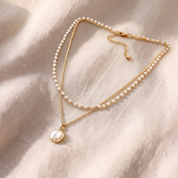 Вечен перлен necklace | Злато