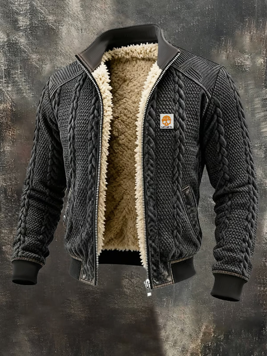 Victor | Chaqueta Exterior Térmica Retro de Jacquard para Hombre